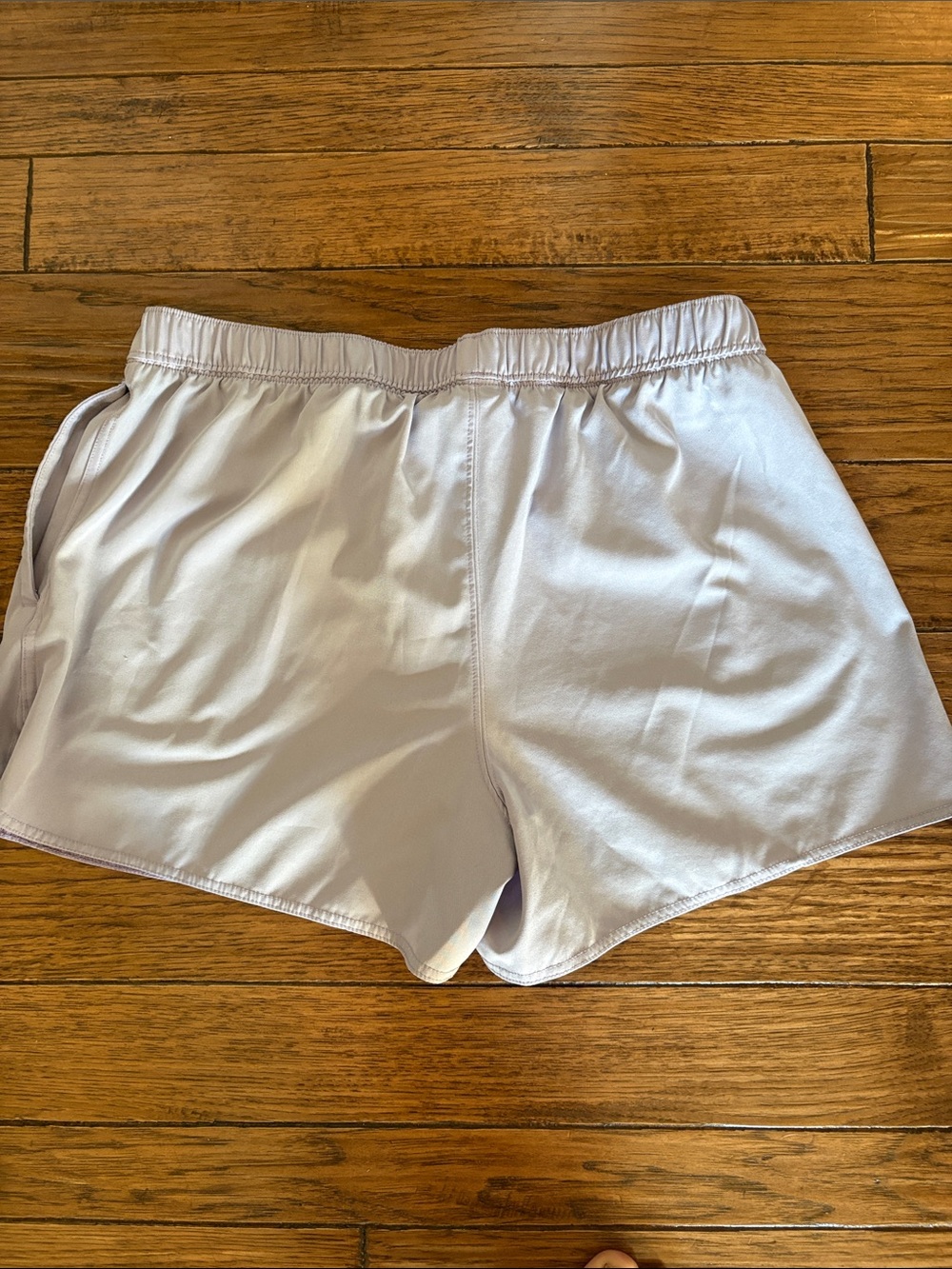 Huk Women's Lavender Athletic Shorts with Blue Drawstring - Picture 5 of 5